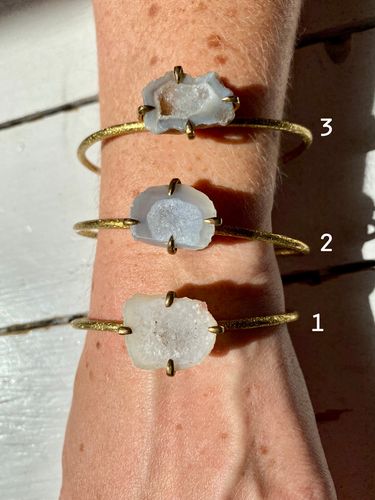 AGAT DRUZY STONE BRACELET