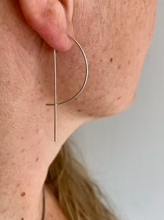 LITEN ARC ÖRHÄNGEN 925 SILVER