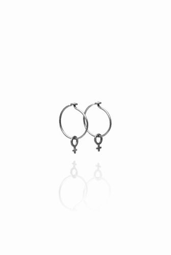 URKRAFT PÅ RING ÖRHÄNGEN I 925 SILVER