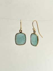 STONE PENDANT ÖRHÄNGEN MED AMASONIT