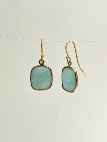 STONE PENDANT ÖRHÄNGEN MED AMASONIT
