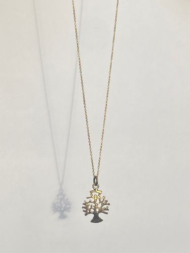 TREE OF LIFE HALSBAND TUNN KEDJA I MÄSSING