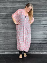 LÅNG SIDENKIMONO MED KNAPPAR #4