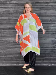 LÅNG SIDENKIMONO MED KNAPPAR #7
