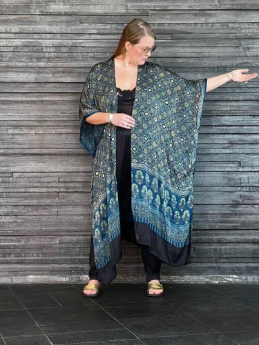 HANDTRYCKT KIMONO #5