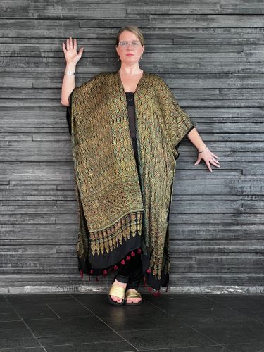 HANDTRYCKT KIMONO #21
