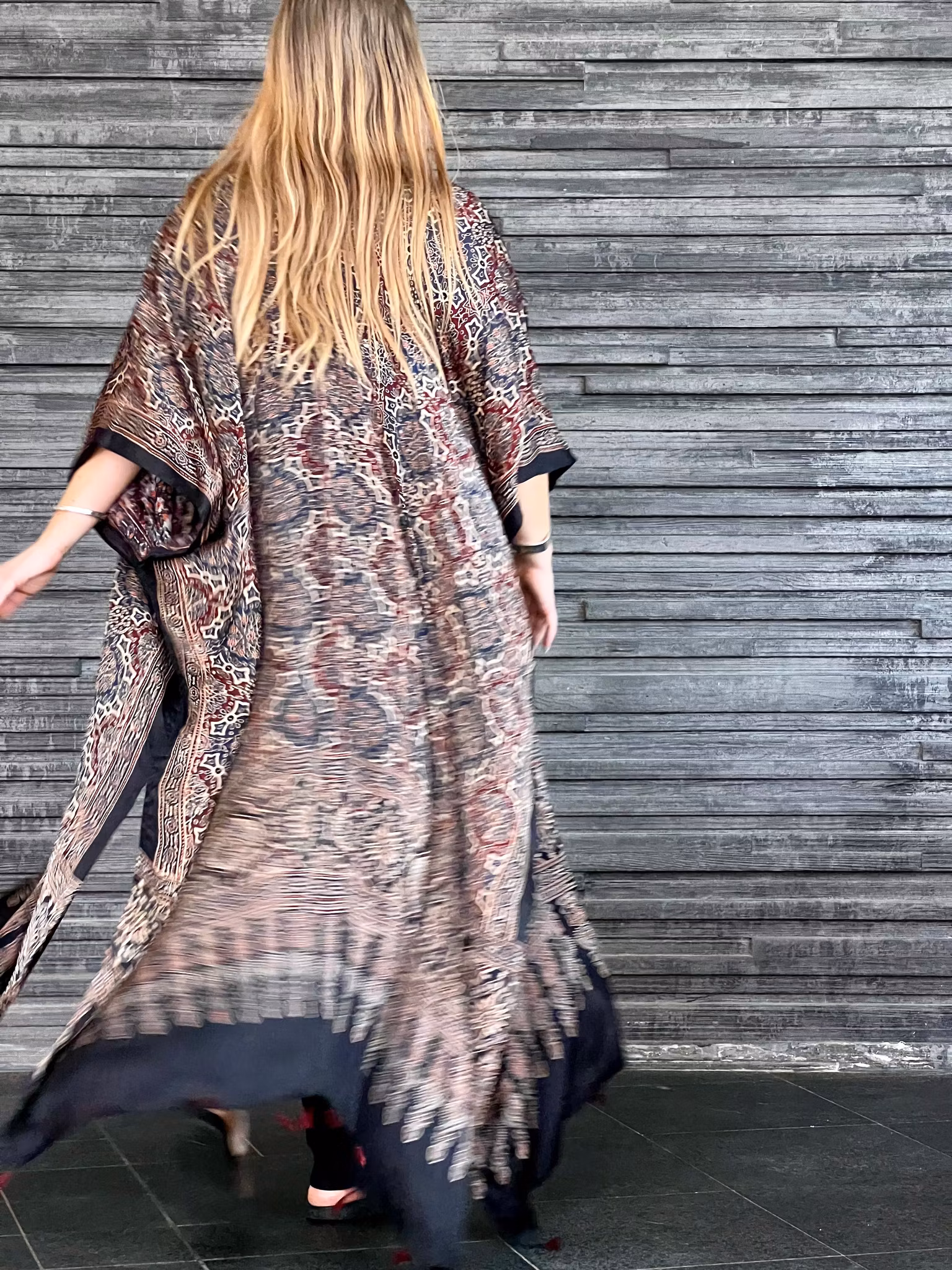 HANDTRYCKT KIMONO #27