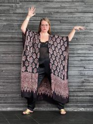 HANDTRYCKT KIMONO #31