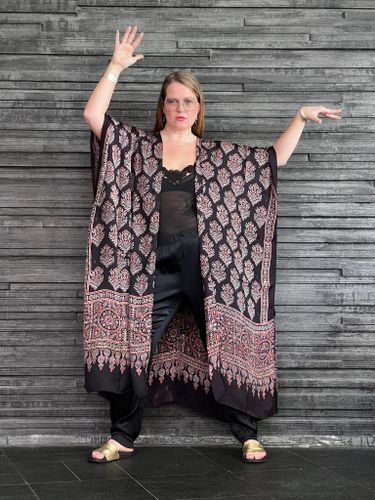 HANDTRYCKT KIMONO #31