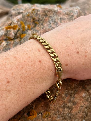 PANSARLÄNK ARMBAND I MÄSSING