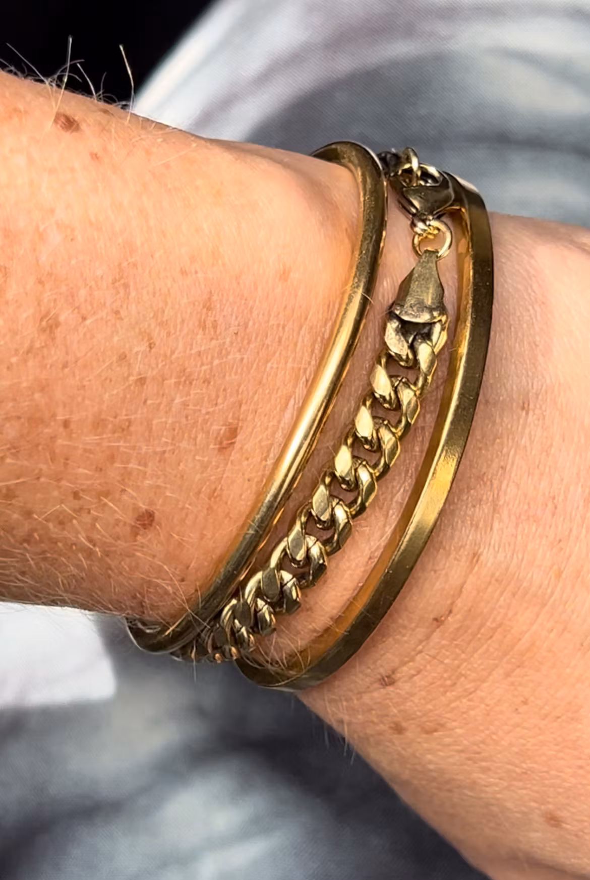 PANSARLÄNK ARMBAND I MÄSSING