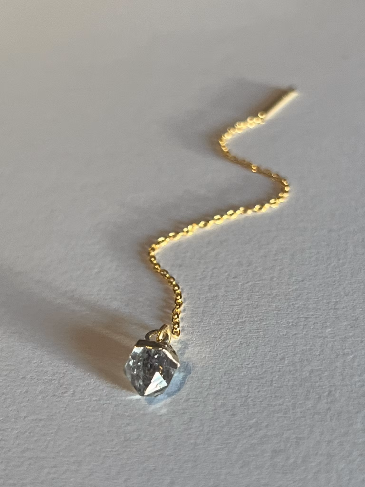 HERKIMER KEDJEÖRHÄNGE FÖRGYLLD