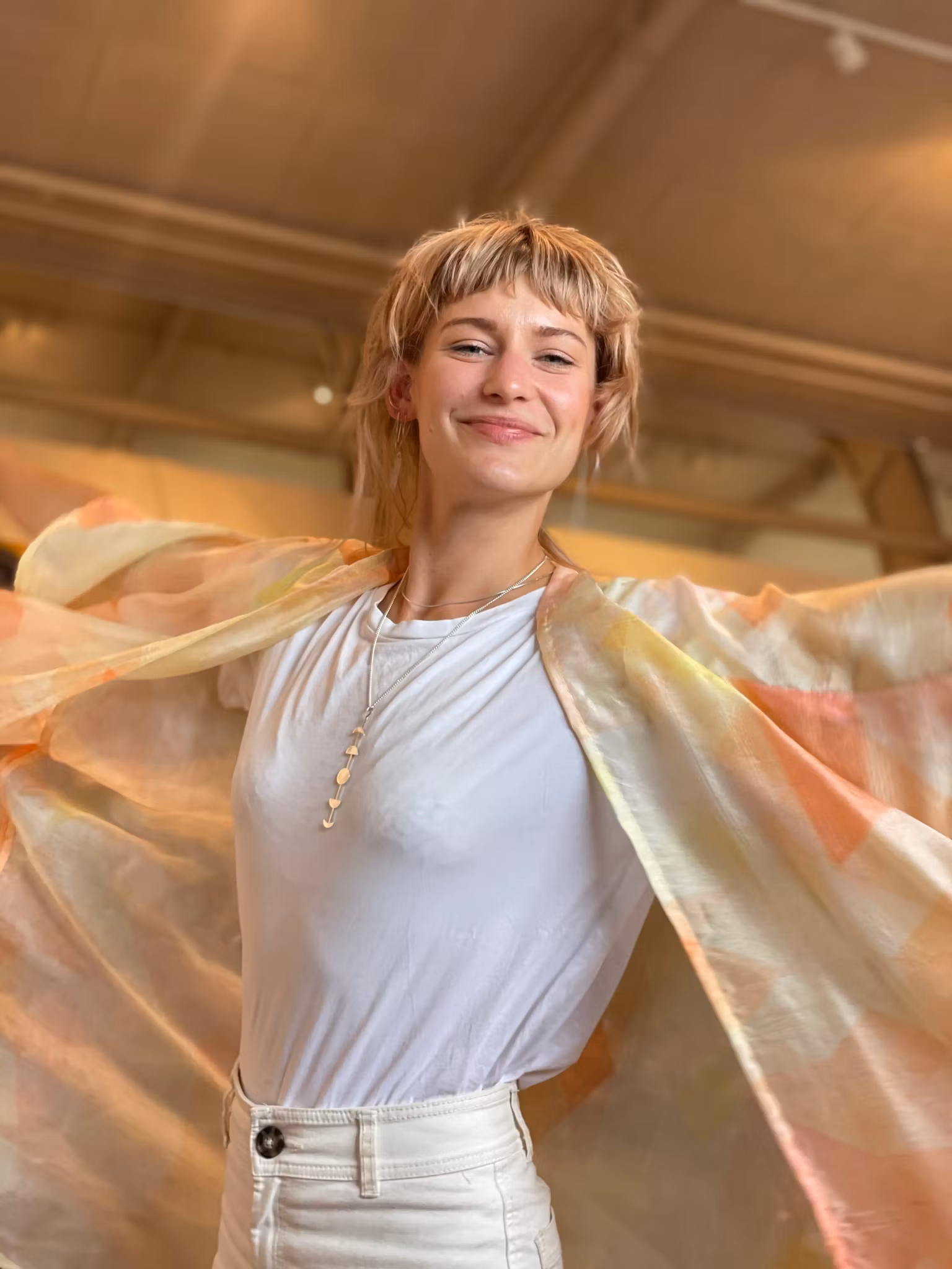 LÅNG SIDENKIMONO MED KNAPPAR #10