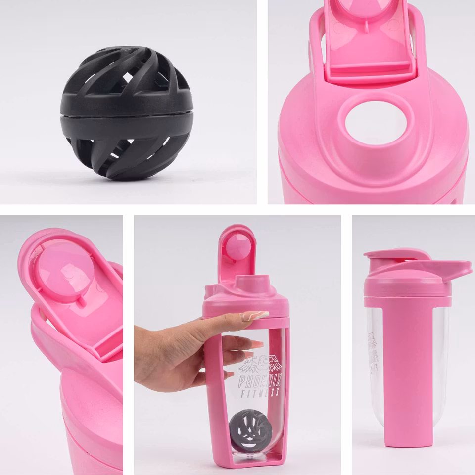Phoenix Fitness - Protein Shaker Pink