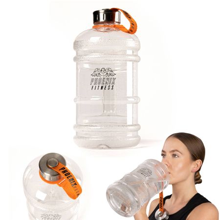 Phoenix Fitness - 2L Drinks Hydration Water Bottle -  Clear