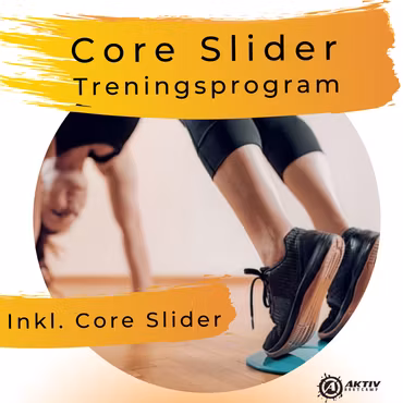 Core Slider Treningsprogram, inkl 1stk Core Slider