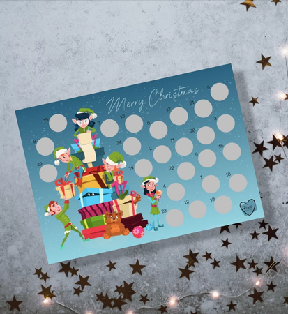 Skrape-DIY Julekalender - julefest