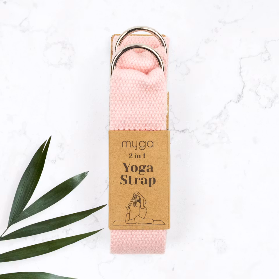 MYGA - 2 in 1 Yoga Belt & Slings - Dusty Pink