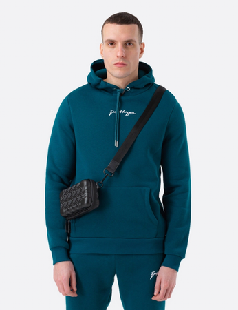 Hype - Acid Wash Hoodie - TEAL