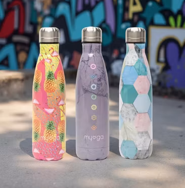 Myga Metal Vannflaske - Tropisk