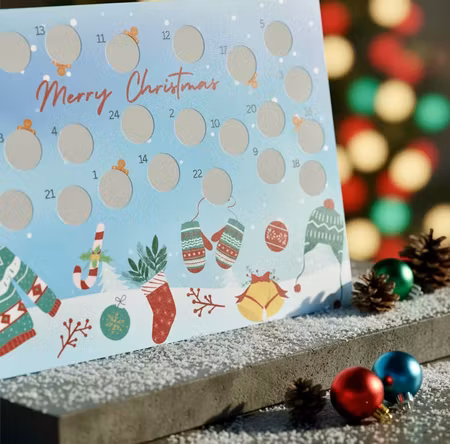 Scratch-off Julekalender - Familiens Treningskalender