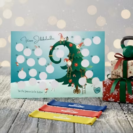 Fitness Skrape-kalender m/MiniBands