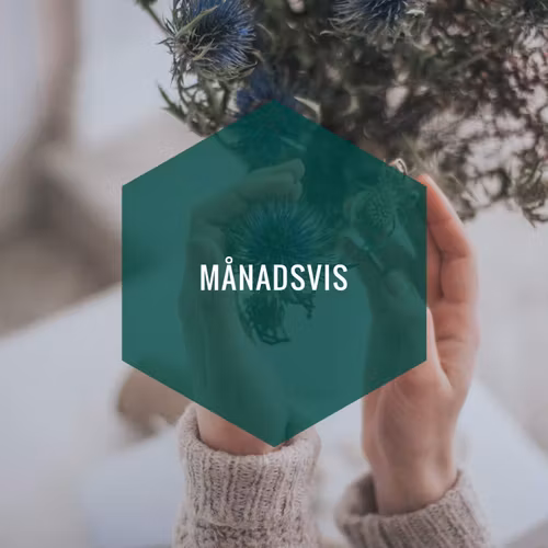 Blomsterprenumeration, månadsvis, stor
