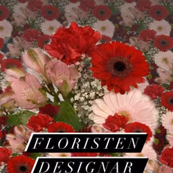 The florist designs large