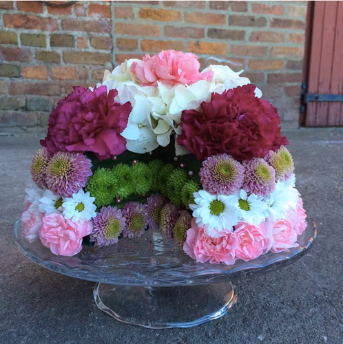 Create a flower cake