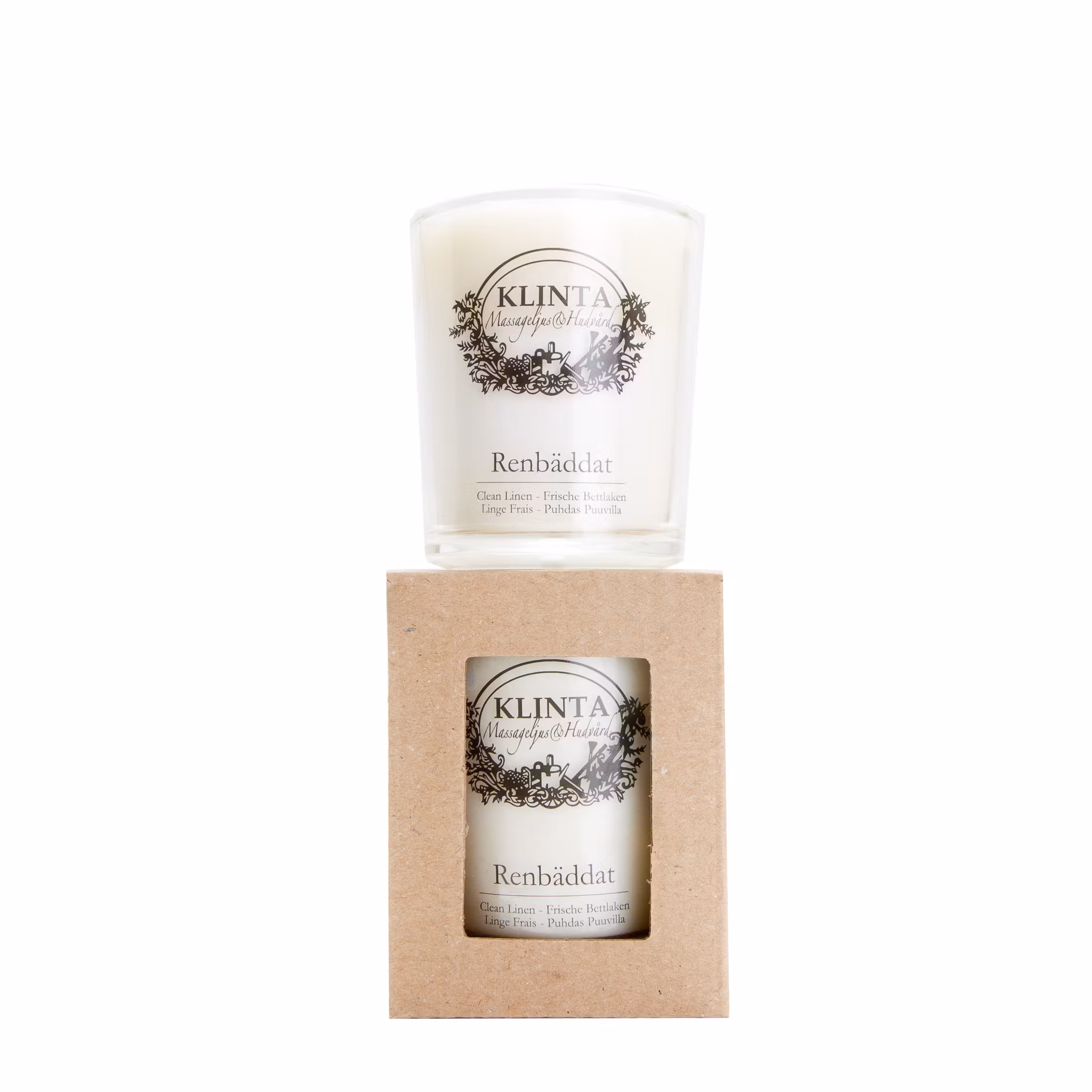 Scent and massage candle - Clean bed