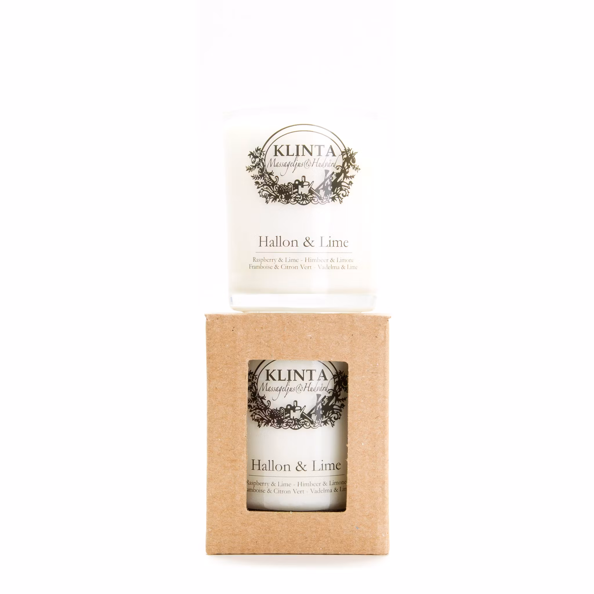 Scent and massage candle - Raspberry & lime
