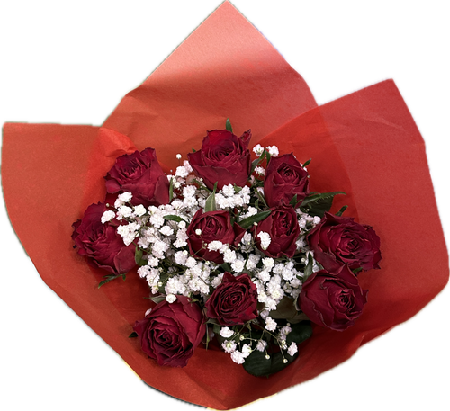 Short red roses