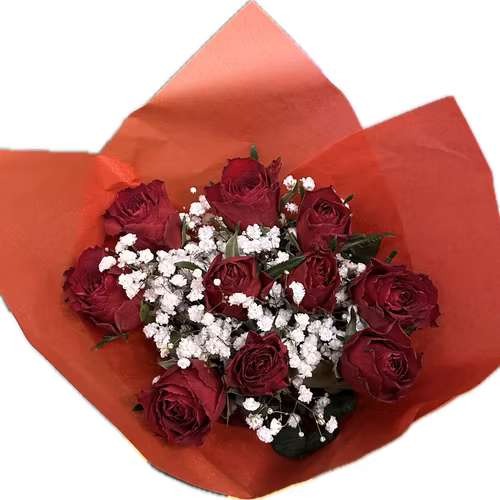 Short red roses