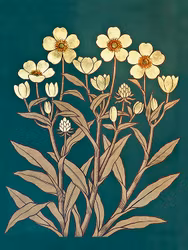 Vita blommor