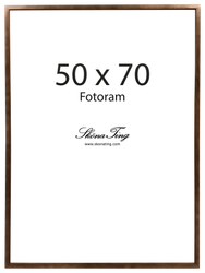 Träram Valnötsfärgad 50x70 cm