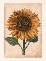 Solros mörk 18x24 cm