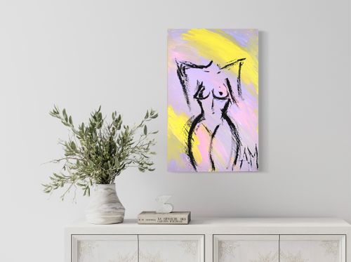 SÅLD! Purple Body 40x60