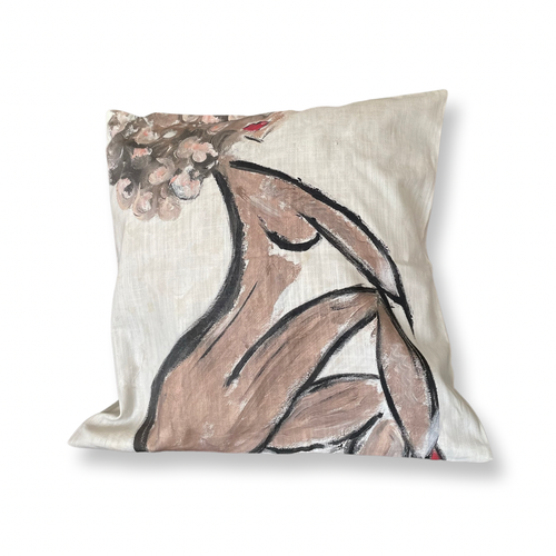 Elsa Red Ballerina - Kudde Bomull-lin 50x50