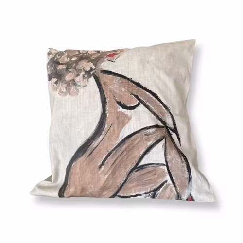 Elsa Red Ballerina - Kudde Bomull-lin 50x50