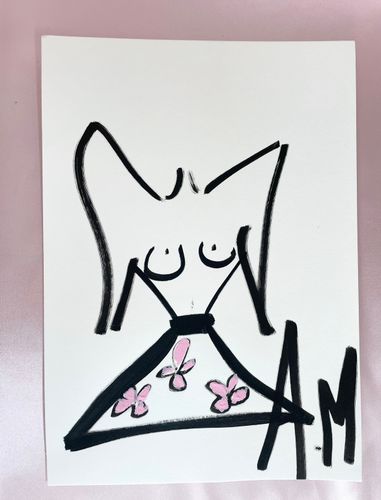 Naked Flower A4-skiss