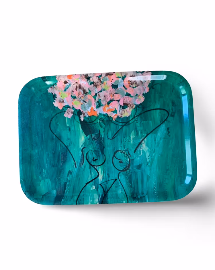 Green Curl Crush Frukostbricka 27cmx20cm