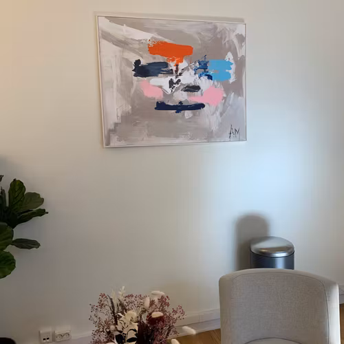 UTSTÄLLD! Orange Sunset 80x100