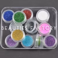 Nagelglitter set - 12st - Finkornigt