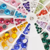 Rhinestones Runda i hjul 5mm - 120st