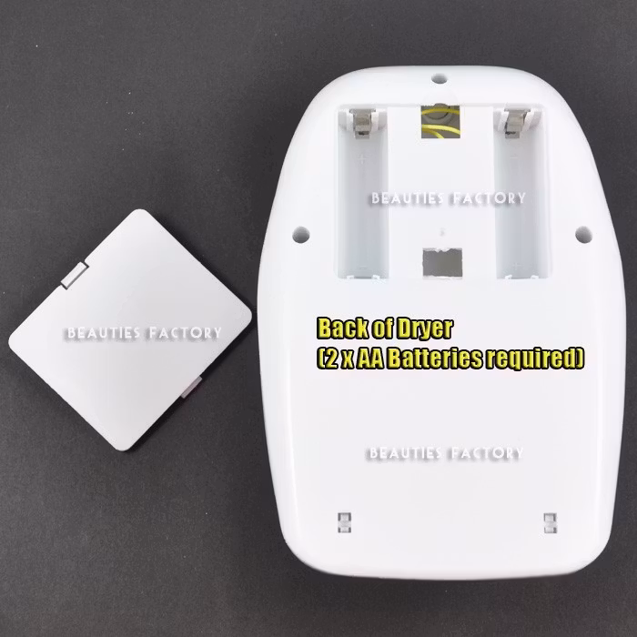 Batteridriven nageltorkare