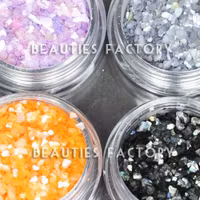 Nagelglitter set - 12st - Snäckskal