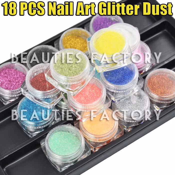 Finkornigt Glitter set - 18st
