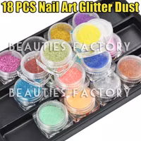 Finkornigt Glitter set - 18st