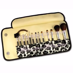 Mini Sminkborstset - 13pcs - Leopard Design