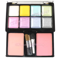 Mini palett med blush - 8 färger - Nr 6